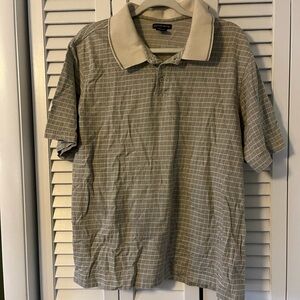 Men’s Knightsbridge Cotton Checked Polo Size Large
